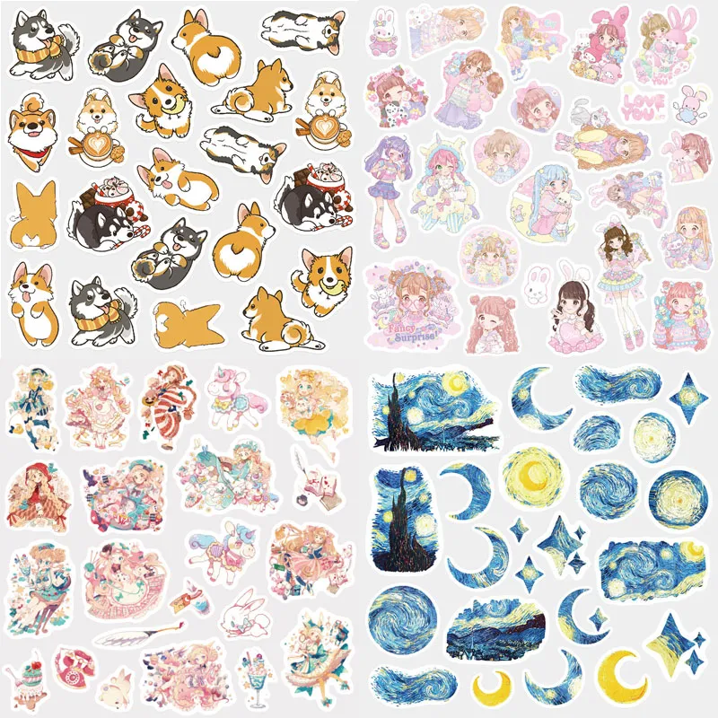 Wholesale 5Bag Cute Stickers Creative Van Gogh Stickers Kawaii Adhesive  Paper Stickers For Kids Girls Gift School Supplies Stationery From  Xiuping2, $15.08